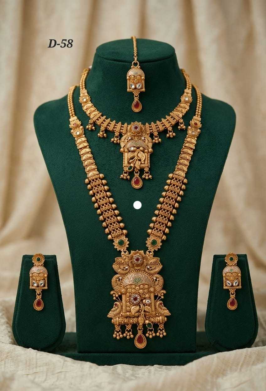 Ynf Alloy KESH193 222 Womens Jewellery Wholesale Fancy Mala Necklaces Kundan Necklace Set Party Wear Jewelry Manufacturer - Jewellery Export