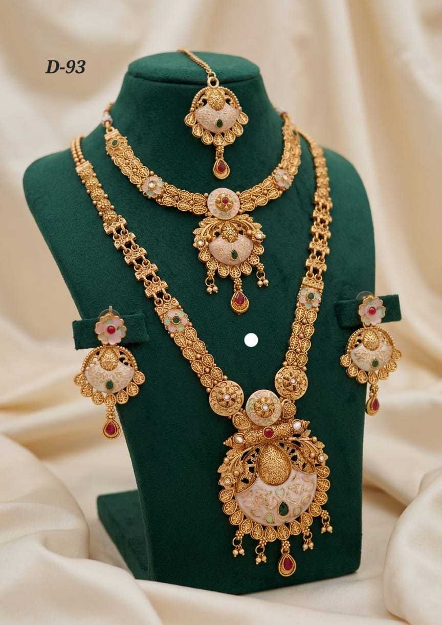 Ynf Alloy KESH193 222 Womens Jewellery Wholesale Fancy Mala Necklaces Kundan Necklace Set Party Wear Jewelry Manufacturer - Jewellery Export