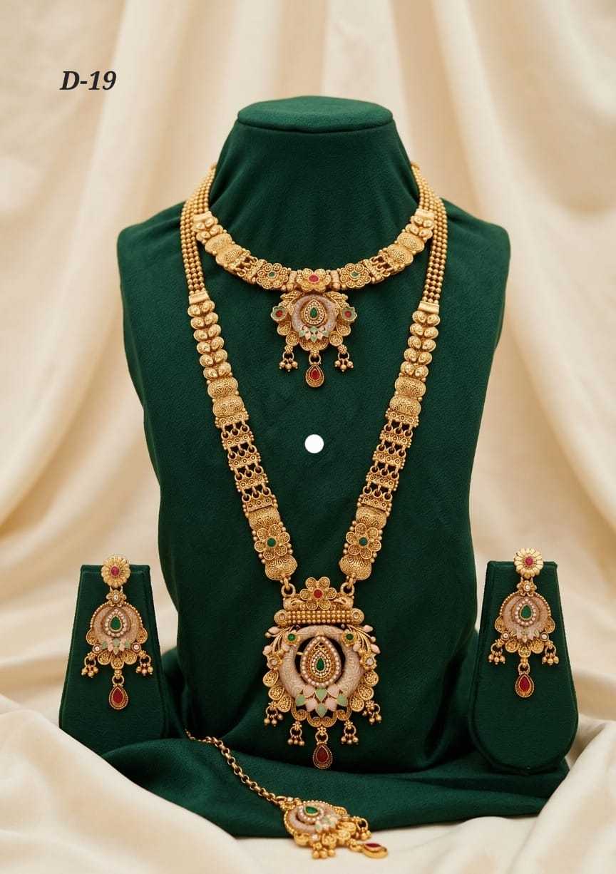 Ynf Alloy KESH193 222 Womens Jewellery Wholesale Fancy Mala Necklaces Kundan Necklace Set Party Wear Jewelry Manufacturer - Jewellery Export