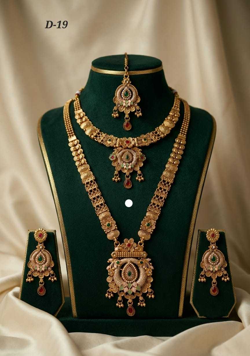 Ynf Alloy KESH193 222 Womens Jewellery Wholesale Fancy Mala Necklaces Kundan Necklace Set Party Wear Jewelry Manufacturer - Jewellery Export