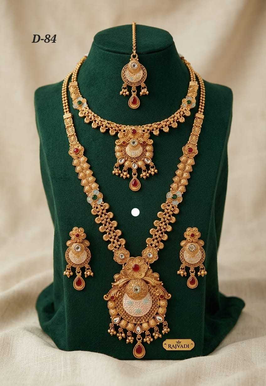 Ynf Alloy KESH193 222 Womens Jewellery Wholesale Fancy Mala Necklaces Kundan Necklace Set Party Wear Jewelry Manufacturer - Jewellery Export