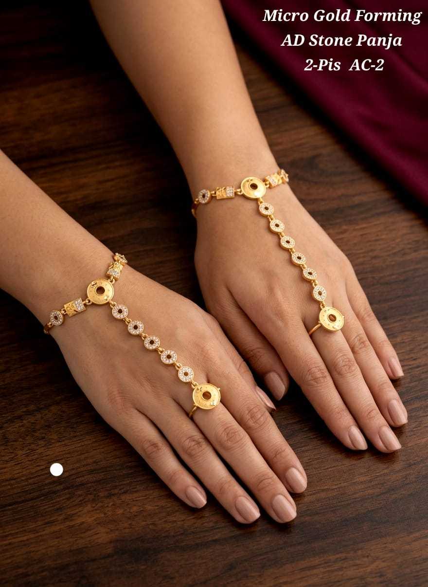 Ynf Alloy KESH193 226 Womens Jewellery Wholesale Gold Plated Jewelry Hand Harness (Haath phool) Party Wear Jewelry Manufacturer - Jewellery Export