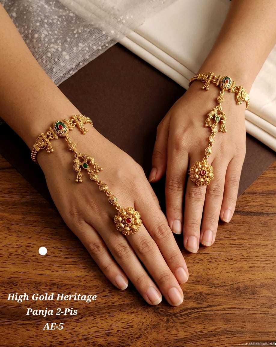 Ynf Alloy KESH193 227 Womens Jewellery Wholesale Gold Plated Jewelry Hand Harness (Haath phool) Party Wear Jewelry Manufacturer - Jewellery Export