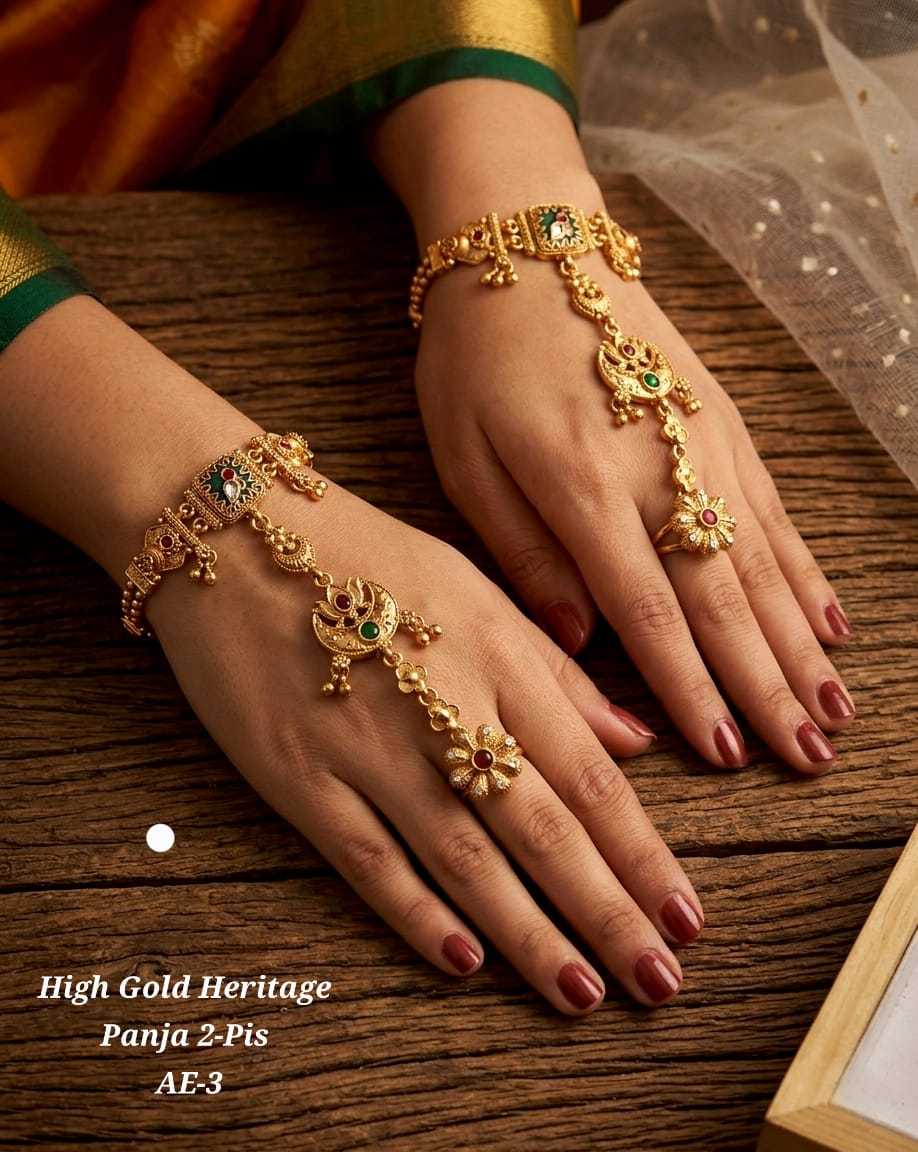 Ynf Alloy KESH193 227 Womens Jewellery Wholesale Gold Plated Jewelry Hand Harness (Haath phool) Party Wear Jewelry Manufacturer - Jewellery Export