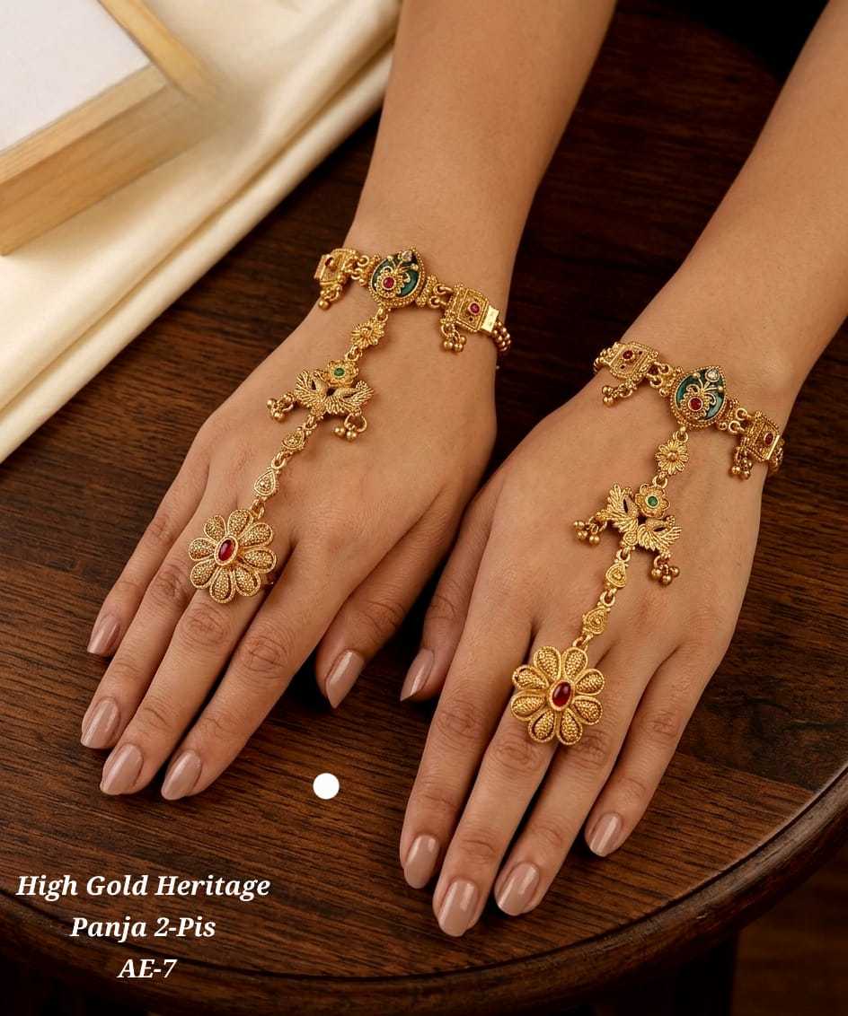 Ynf Alloy KESH193 227 Womens Jewellery Wholesale Gold Plated Jewelry Hand Harness (Haath phool) Party Wear Jewelry Manufacturer - Jewellery Export