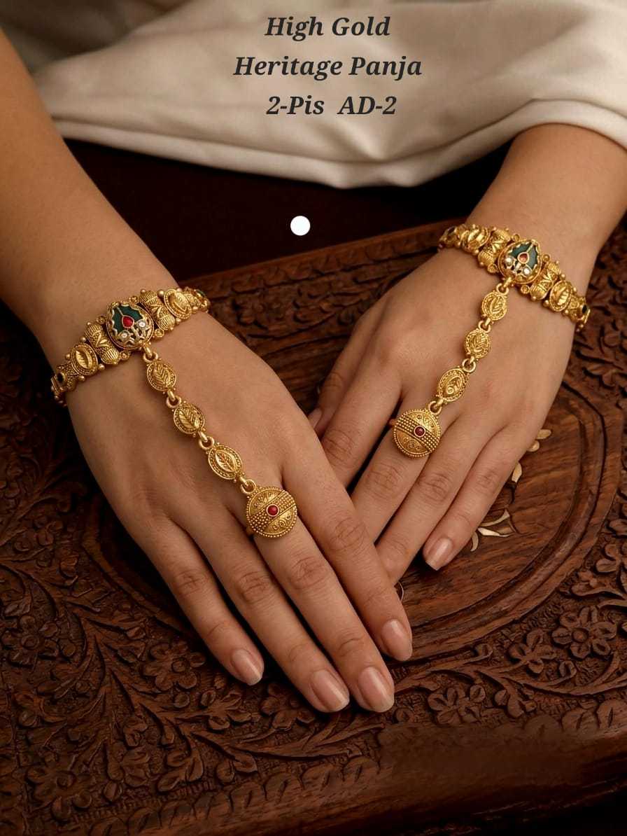 Ynf Alloy KESH193 228 Womens Jewellery Festive Collections Wholesale Gold Plated Jewelry Hand Harness (Haath phool) Party Wear Jewelry Manufacturer - Jewellery Export
