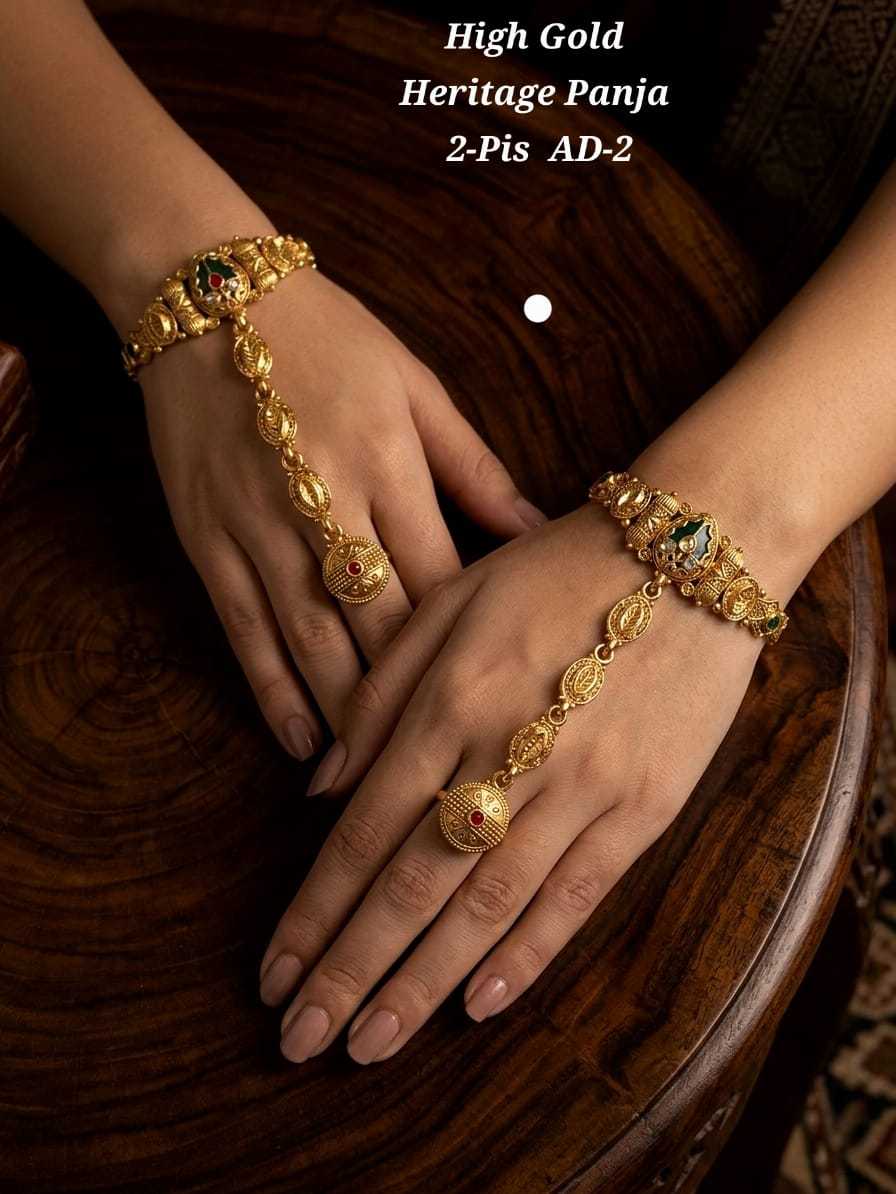 Ynf Alloy KESH193 228 Womens Jewellery Festive Collections Wholesale Gold Plated Jewelry Hand Harness (Haath phool) Party Wear Jewelry Manufacturer - Jewellery Export