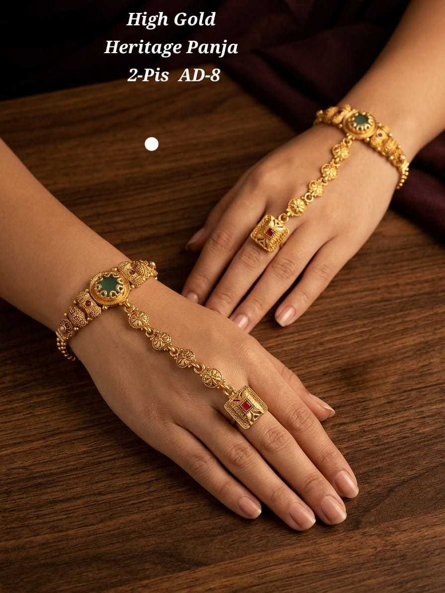 Ynf Alloy KESH193 228 Womens Jewellery Festive Collections Wholesale Gold Plated Jewelry Hand Harness (Haath phool) Party Wear Jewelry Manufacturer - Jewellery Export