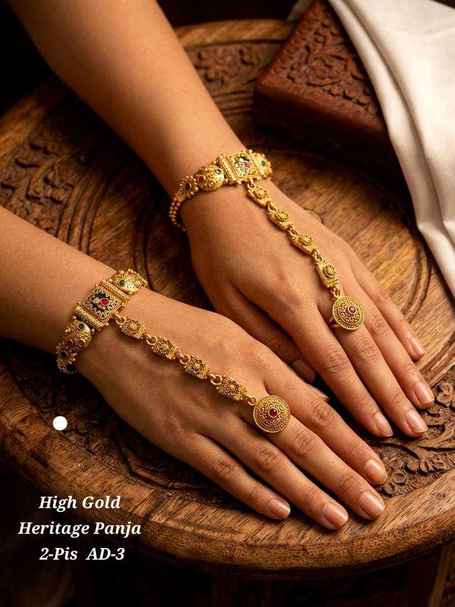 Ynf Alloy KESH193 228 Womens Jewellery Festive Collections Wholesale Gold Plated Jewelry Hand Harness (Haath phool) Party Wear Jewelry Manufacturer - Jewellery Export