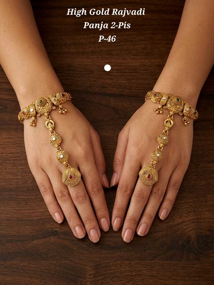 Ynf Alloy KESH193 229 Womens Jewellery Wholesale Gold Plated Jewelry Hand Harness (Haath phool) Party Wear Jewelry Manufacturer - Jewellery Export