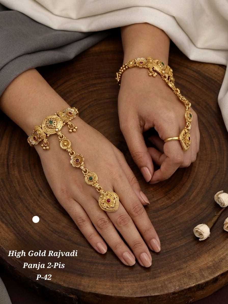 Ynf Alloy KESH193 229 Womens Jewellery Wholesale Gold Plated Jewelry Hand Harness (Haath phool) Party Wear Jewelry Manufacturer - Jewellery Export