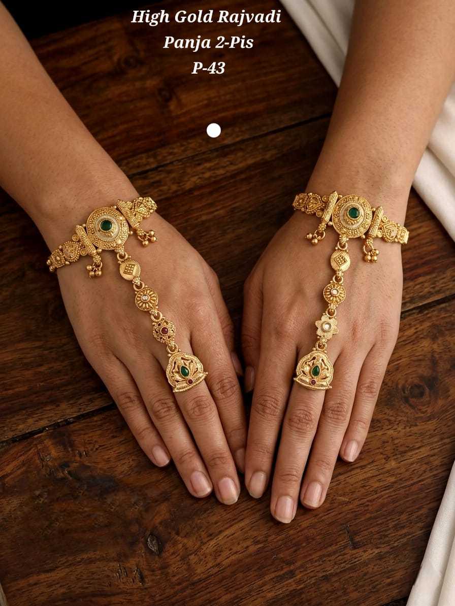 Ynf Alloy KESH193 229 Womens Jewellery Wholesale Gold Plated Jewelry Hand Harness (Haath phool) Party Wear Jewelry Manufacturer - Jewellery Export