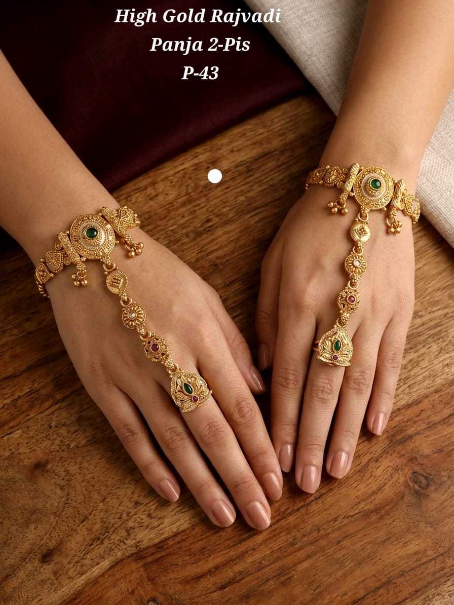 Ynf Alloy KESH193 229 Womens Jewellery Wholesale Gold Plated Jewelry Hand Harness (Haath phool) Party Wear Jewelry Manufacturer - Jewellery Export