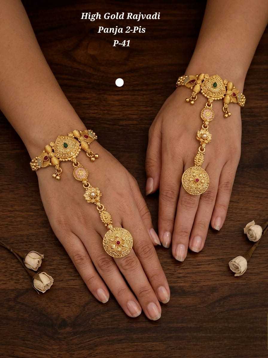 Ynf Alloy KESH193 229 Womens Jewellery Wholesale Gold Plated Jewelry Hand Harness (Haath phool) Party Wear Jewelry Manufacturer - Jewellery Export