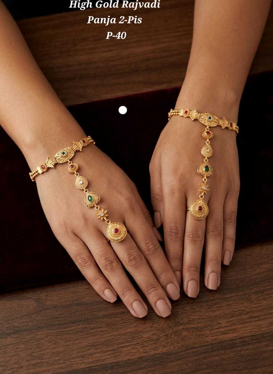 Ynf Alloy KESH193 229 Womens Jewellery Wholesale Gold Plated Jewelry Hand Harness (Haath phool) Party Wear Jewelry Manufacturer - Jewellery Export