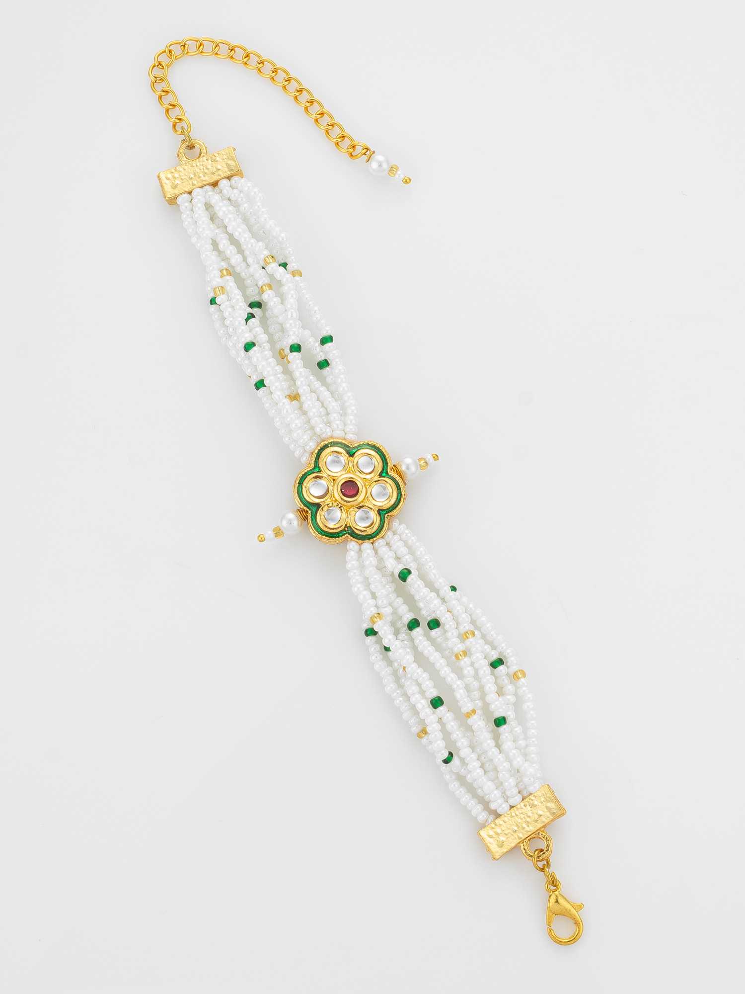 Ynf Brass KESH105 BG2579 Womens Jewellery Wholesale Kundan Bangles Antique Bracelet Fashion Bracelets Manufacturer - Jewellery Export