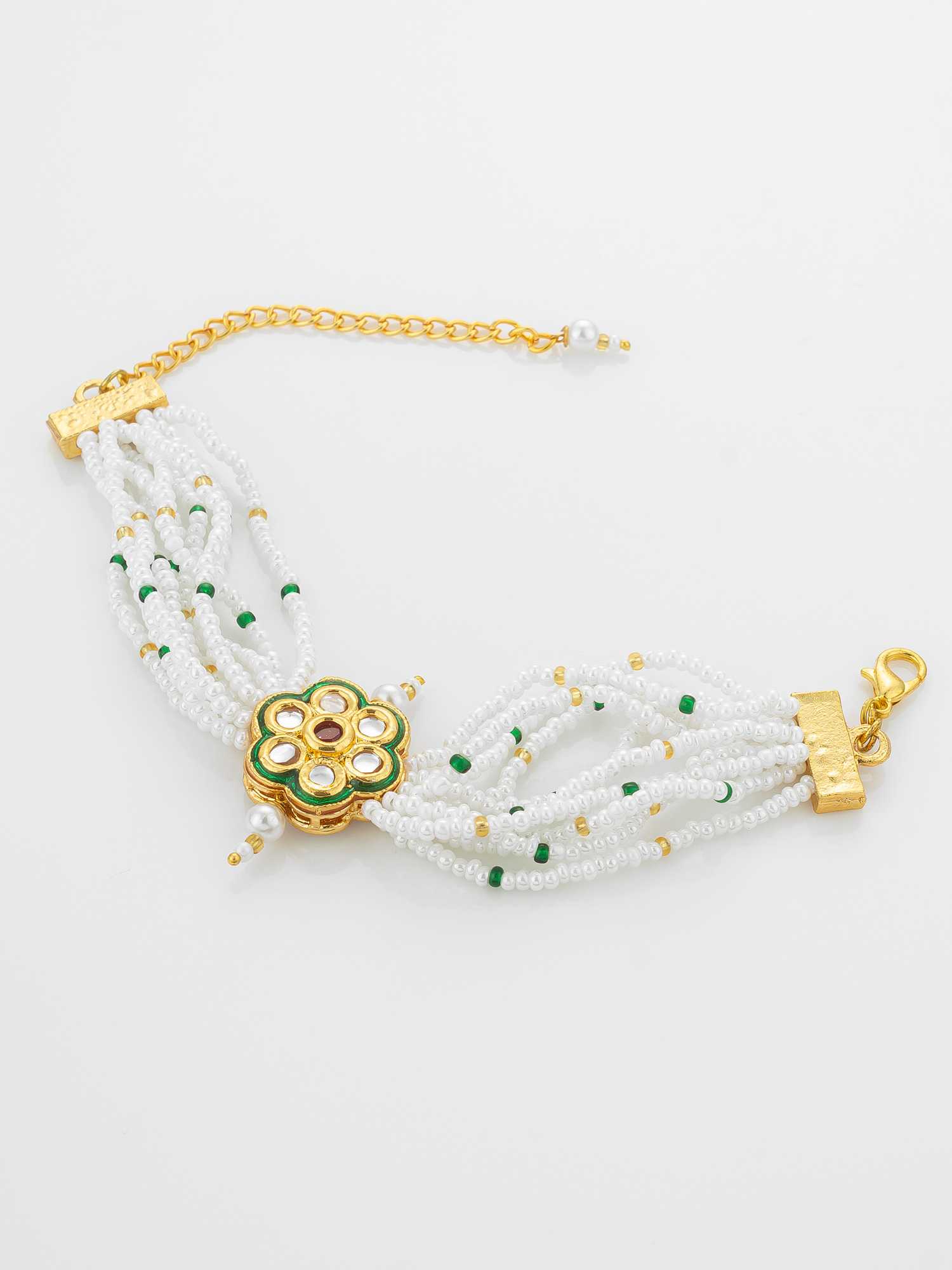 Ynf Brass KESH105 BG2579 Womens Jewellery Wholesale Kundan Bangles Antique Bracelet Fashion Bracelets Manufacturer - Jewellery Export