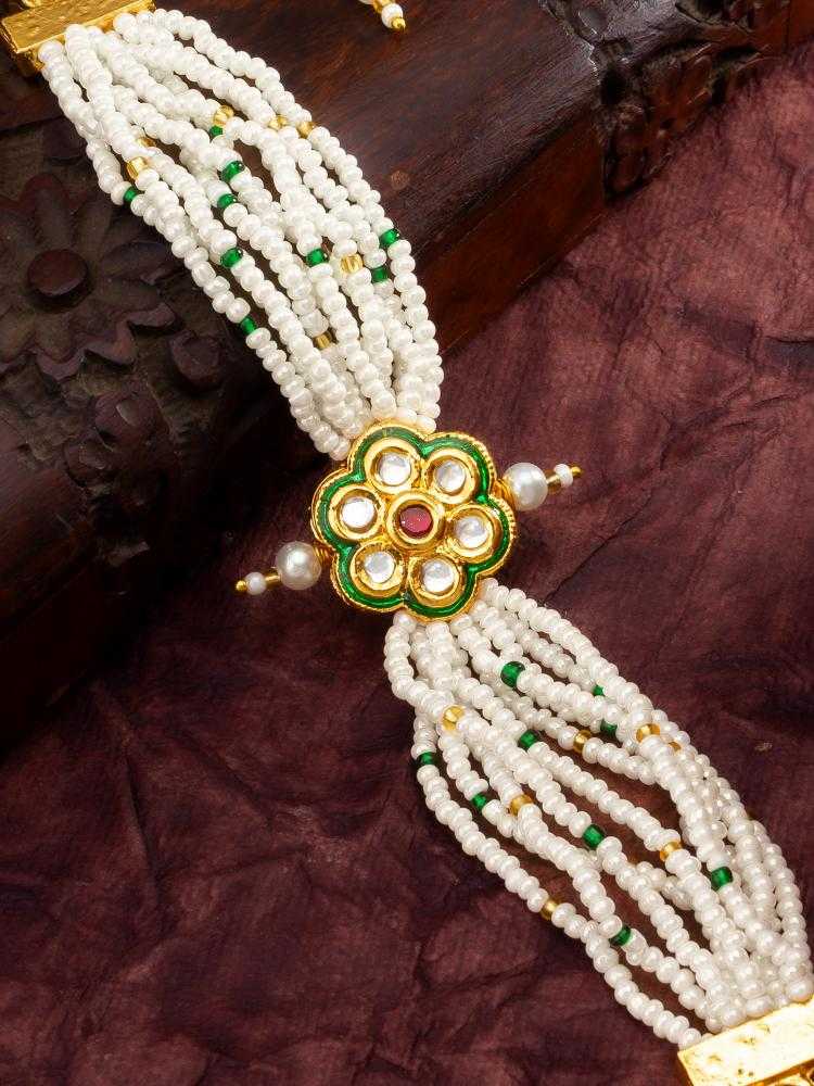 Ynf Brass KESH105 BG2579 Womens Jewellery Wholesale Kundan Bangles Antique Bracelet Fashion Bracelets Manufacturer - Jewellery Export