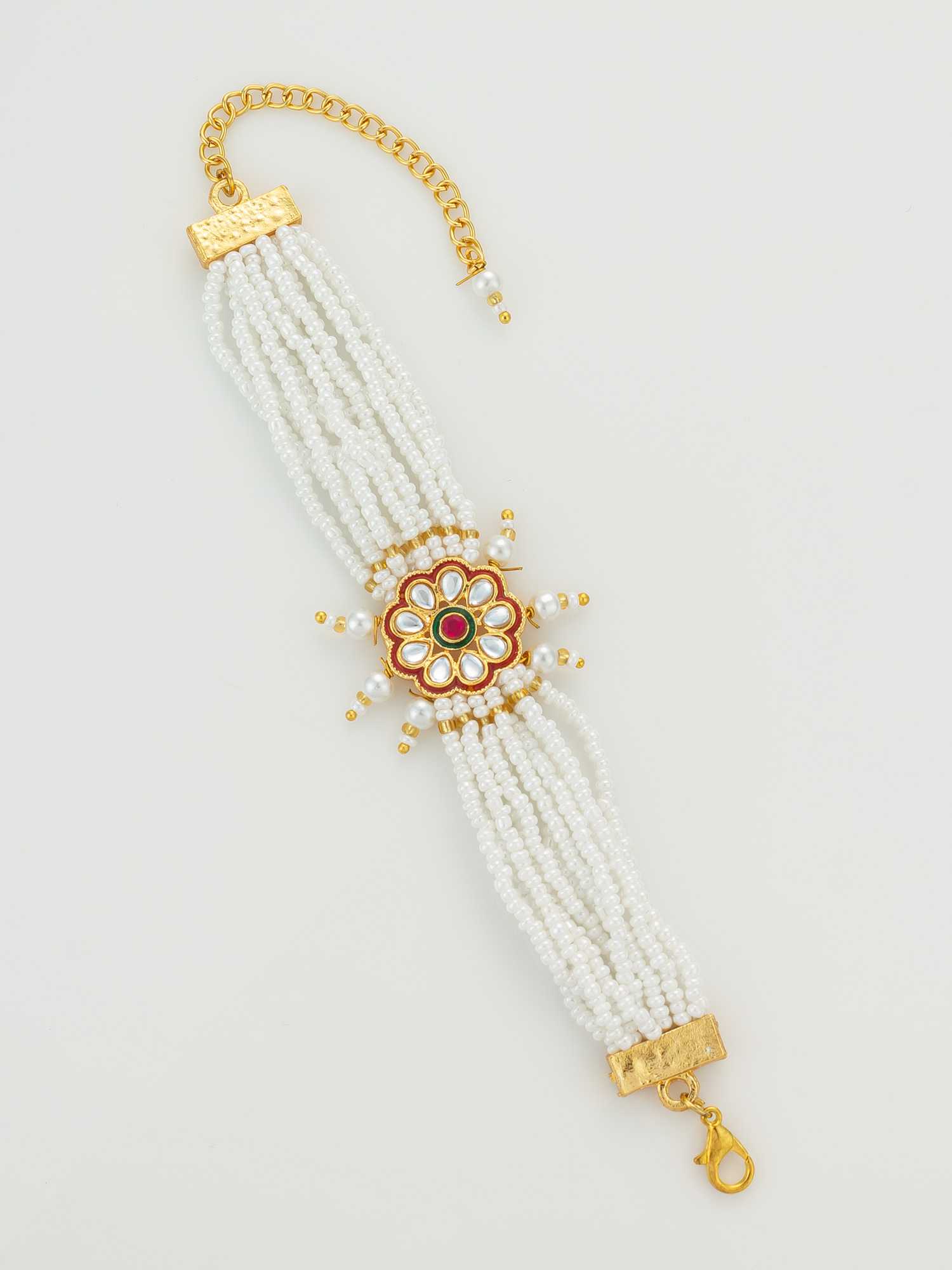 Ynf Brass KESH105 BG2580 Womens Jewellery Wholesale Kundan Bangles Antique Bracelet Fashion Bracelets Manufacturer - Jewellery Export