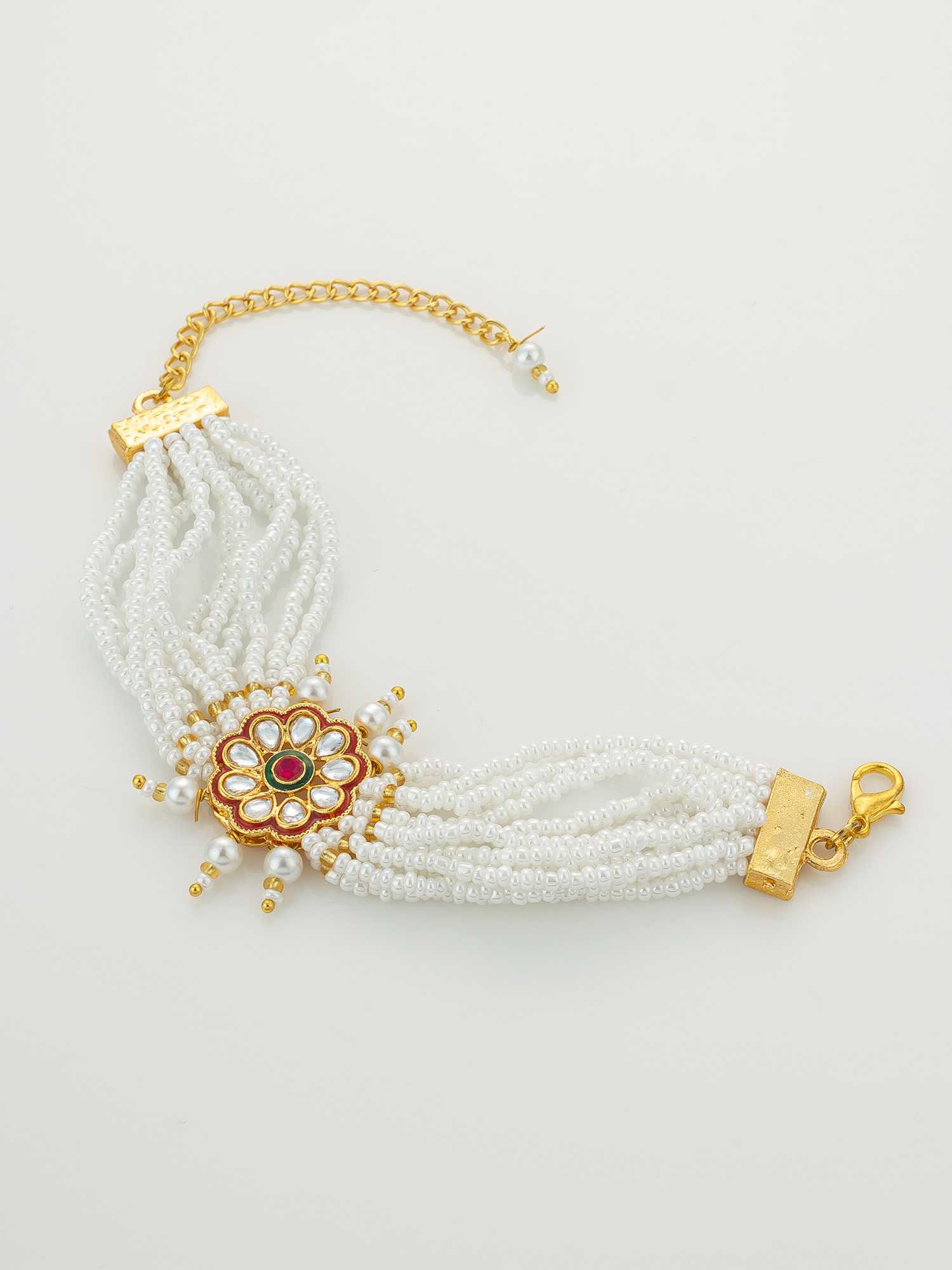 Ynf Brass KESH105 BG2580 Womens Jewellery Wholesale Kundan Bangles Antique Bracelet Fashion Bracelets Manufacturer - Jewellery Export