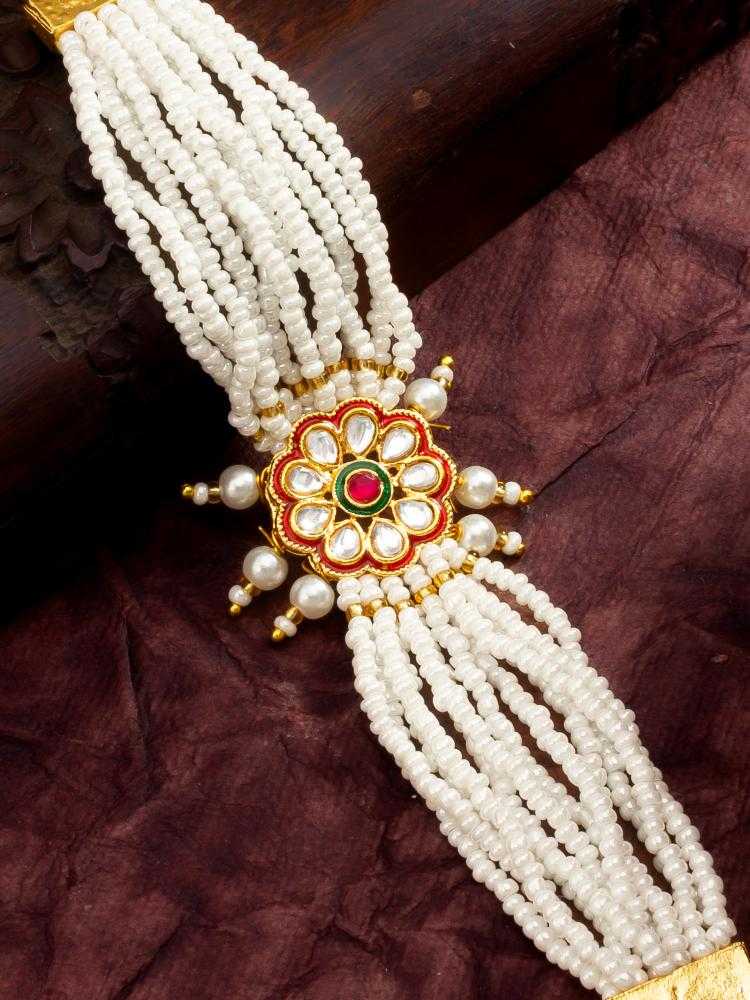 Ynf Brass KESH105 BG2580 Womens Jewellery Wholesale Kundan Bangles Antique Bracelet Fashion Bracelets Manufacturer - Jewellery Export