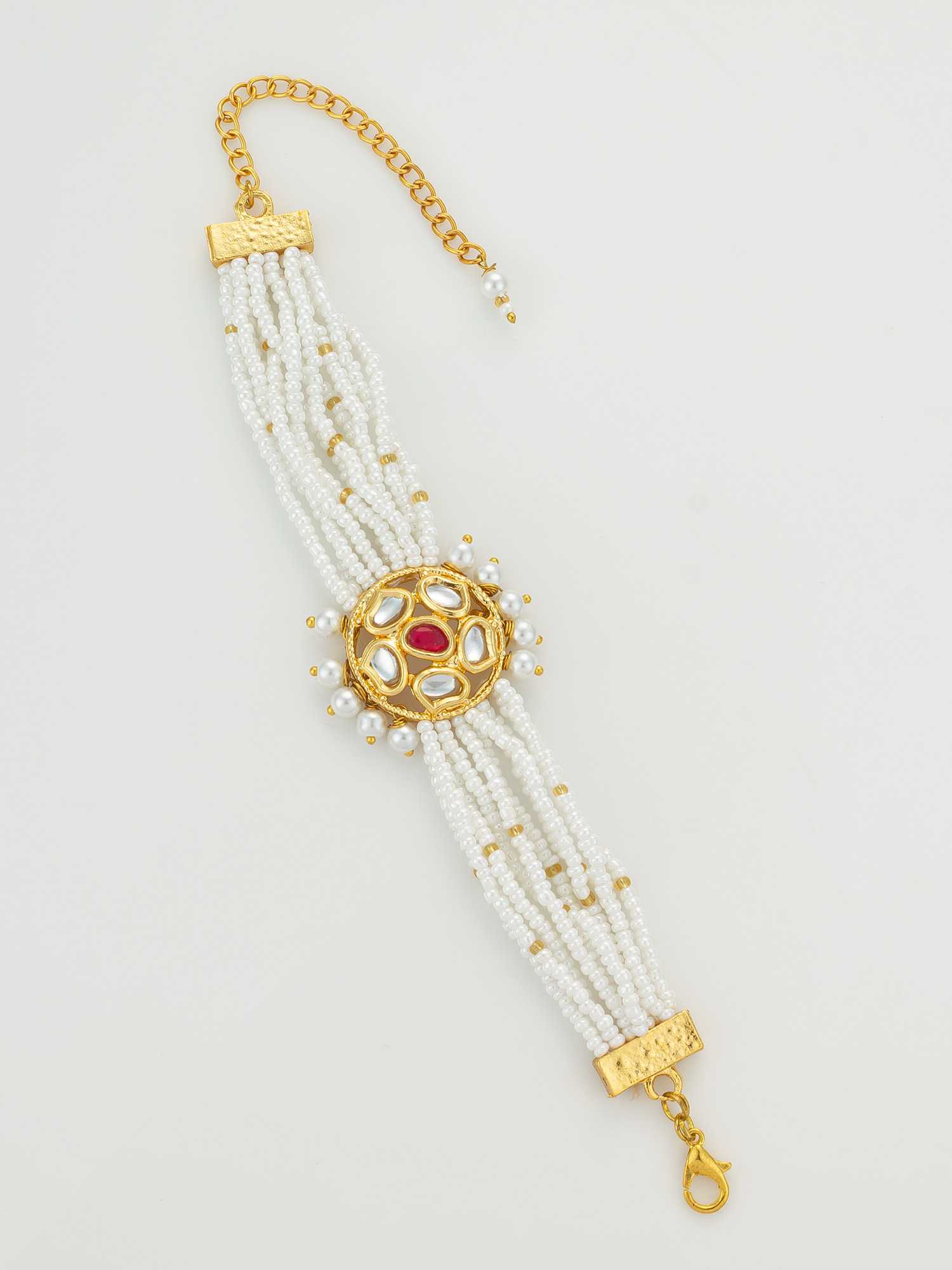 Ynf Brass KESH105 BG2581 Womens Jewellery Wholesale Kundan Bangles Antique Bracelet Fashion Bracelets Manufacturer - Jewellery Export