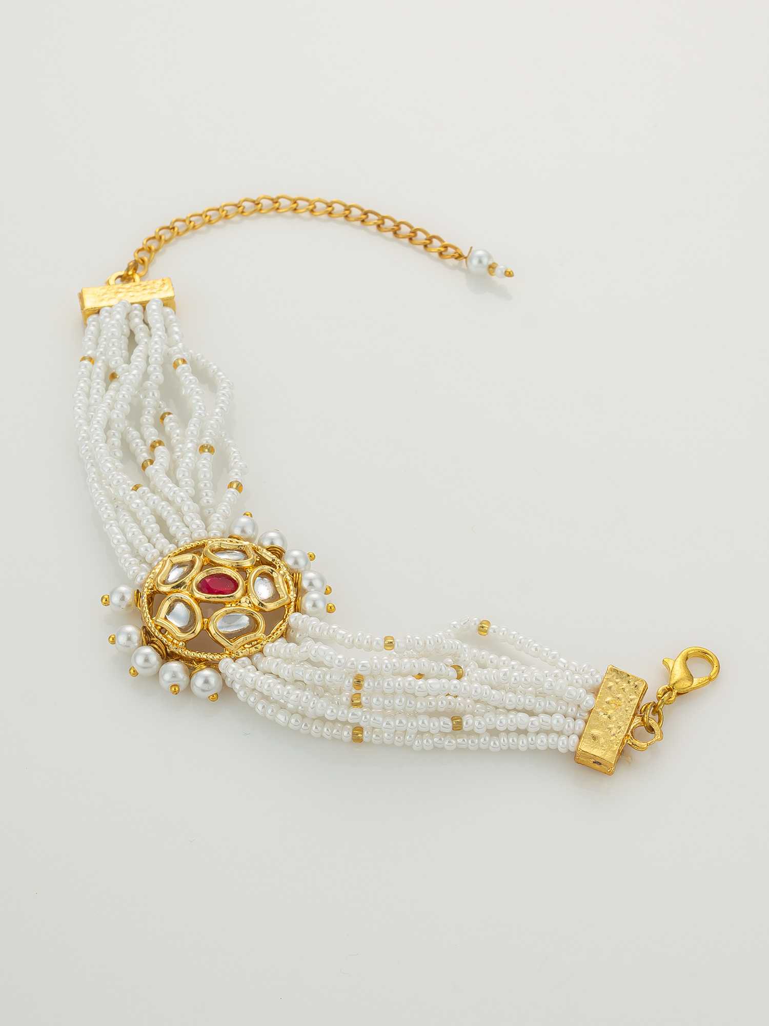 Ynf Brass KESH105 BG2581 Womens Jewellery Wholesale Kundan Bangles Antique Bracelet Fashion Bracelets Manufacturer - Jewellery Export