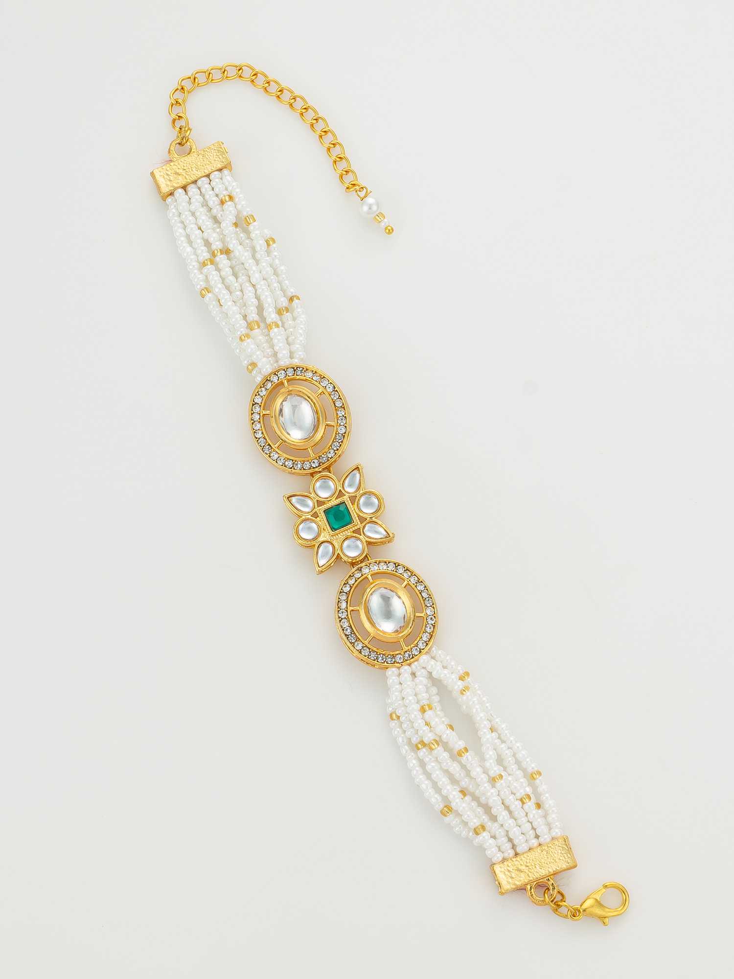Ynf Brass KESH105 BG2582 Womens Jewellery Wholesale Kundan Bangles Antique Bracelet Fashion Bracelets Manufacturer - Jewellery Export