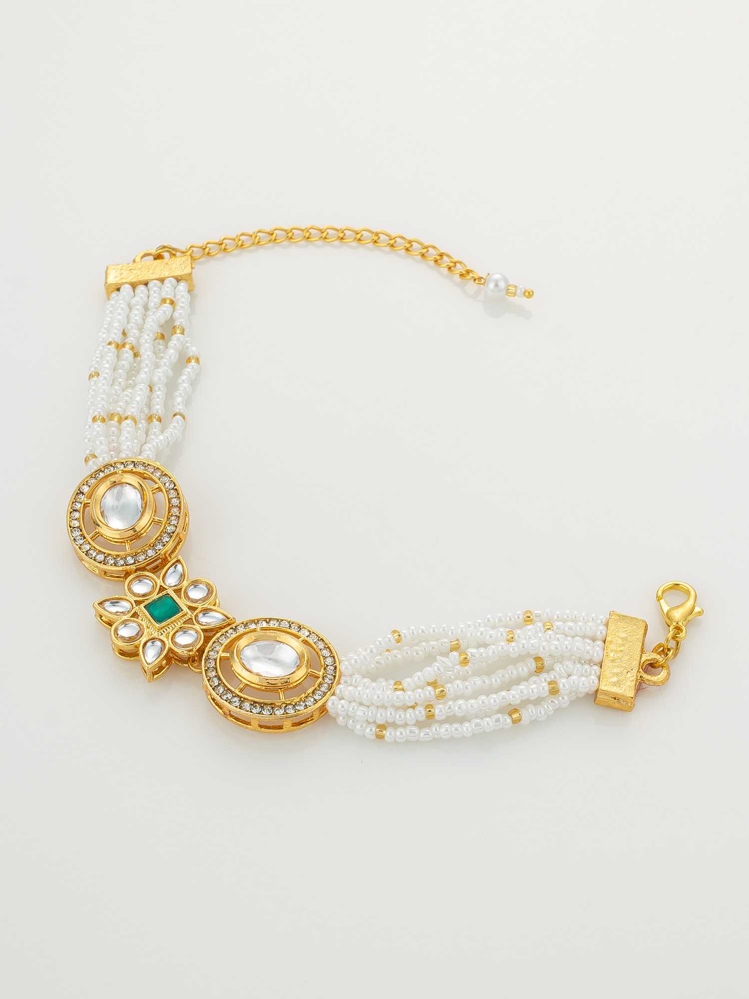 Ynf Brass KESH105 BG2582 Womens Jewellery Wholesale Kundan Bangles Antique Bracelet Fashion Bracelets Manufacturer - Jewellery Export