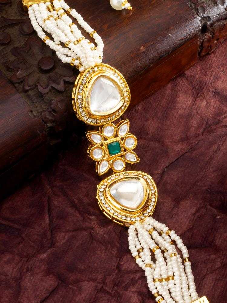 Ynf Brass KESH105 BG2583 Womens Jewellery Wholesale Kundan Bangles Antique Bracelet Fashion Bracelets Manufacturer - Jewellery Export