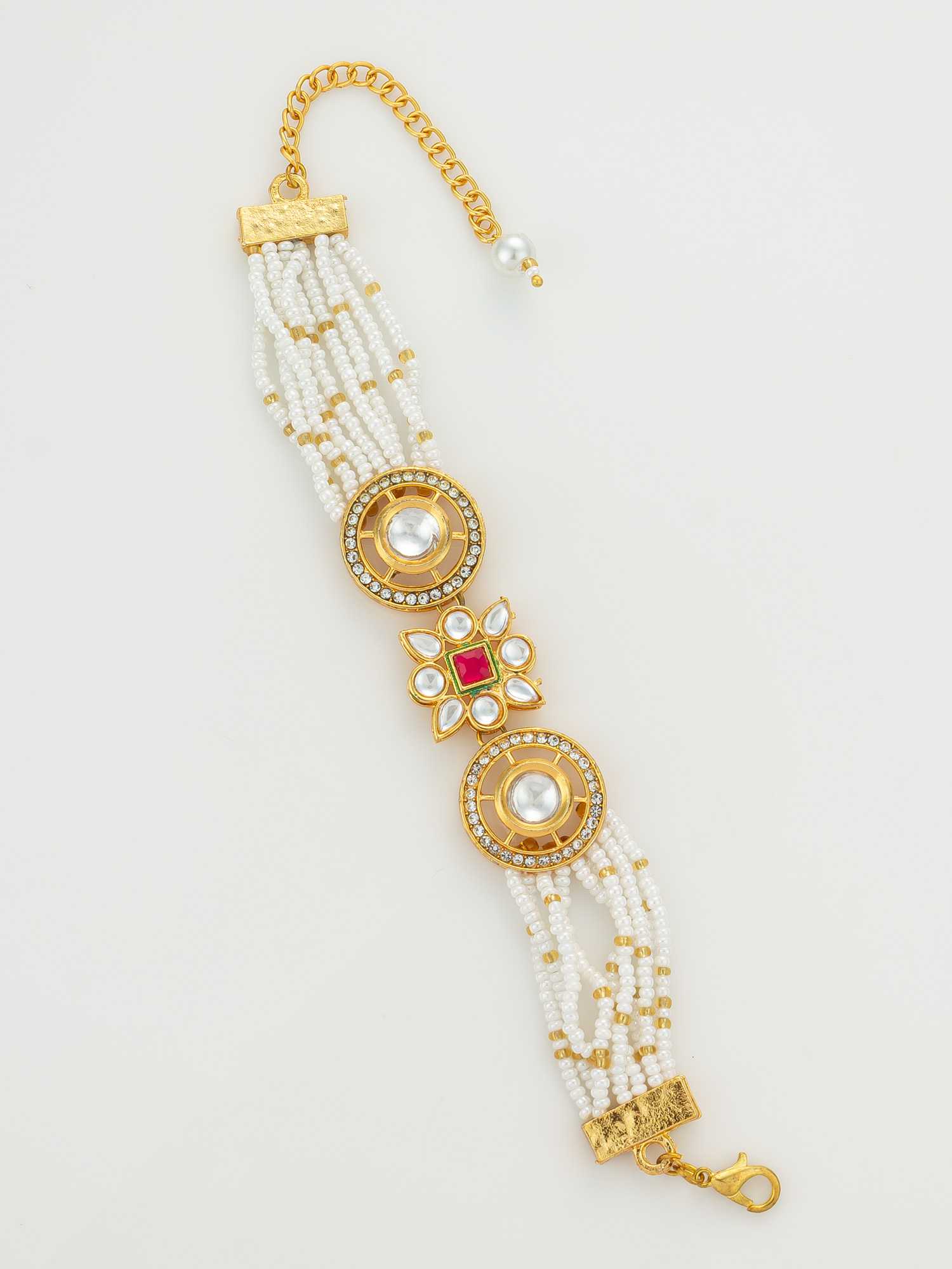 Ynf Brass KESH105 BG2584 Womens Jewellery Wholesale Kundan Bangles Antique Bracelet Fashion Bracelets Manufacturer - Jewellery Export