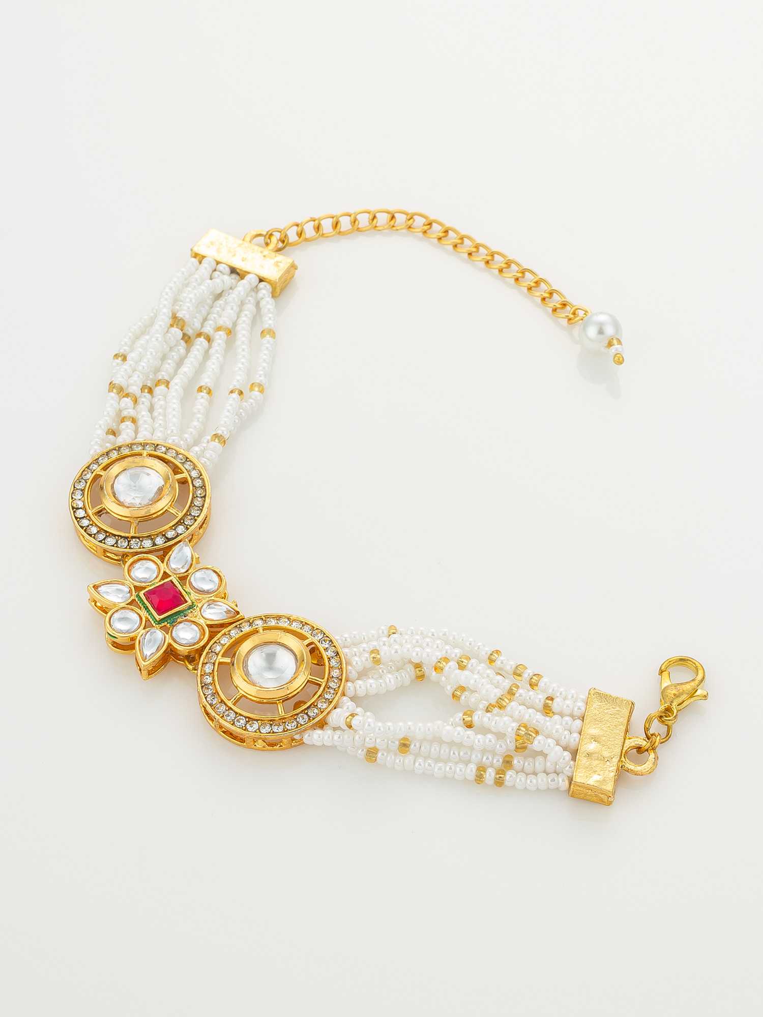 Ynf Brass KESH105 BG2584 Womens Jewellery Wholesale Kundan Bangles Antique Bracelet Fashion Bracelets Manufacturer - Jewellery Export