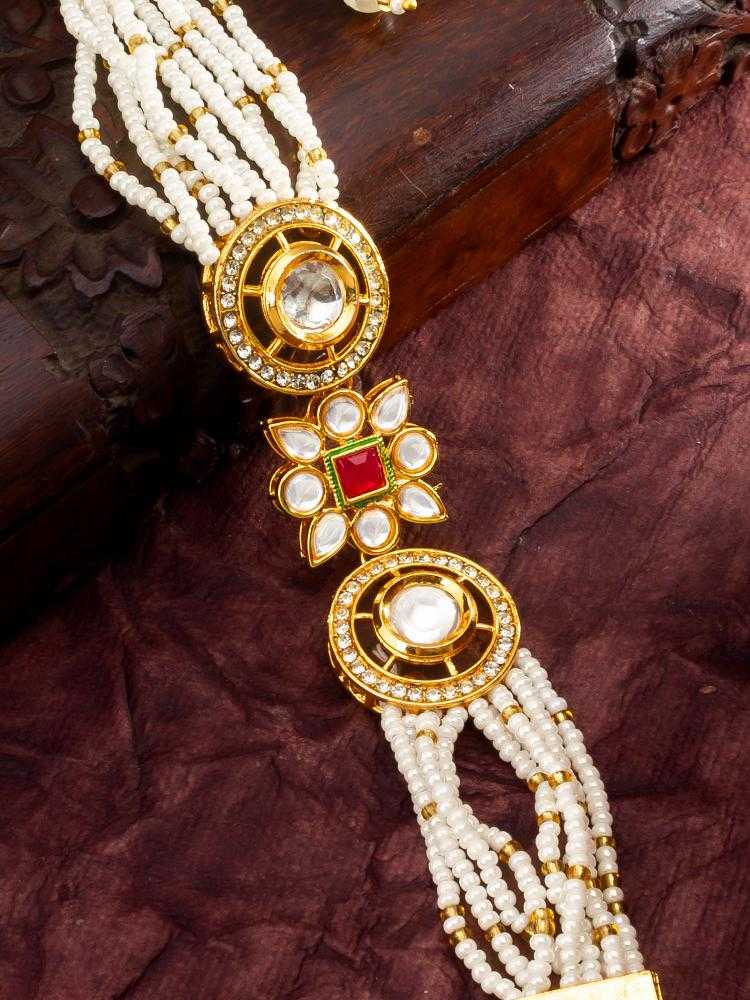 Ynf Brass KESH105 BG2584 Womens Jewellery Wholesale Kundan Bangles Antique Bracelet Fashion Bracelets Manufacturer - Jewellery Export
