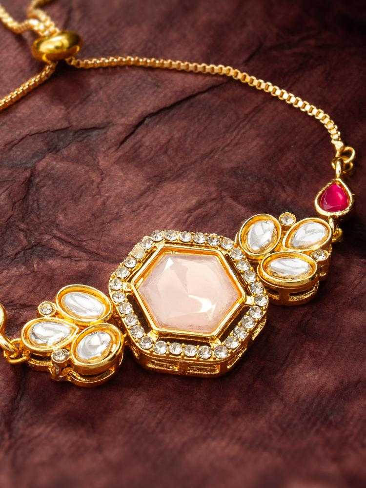 Ynf Brass KESH105 BG2599 Womens Jewellery Wholesale Kundan Bangles Antique Bracelet Fashion Bracelets Manufacturer - Jewellery Export