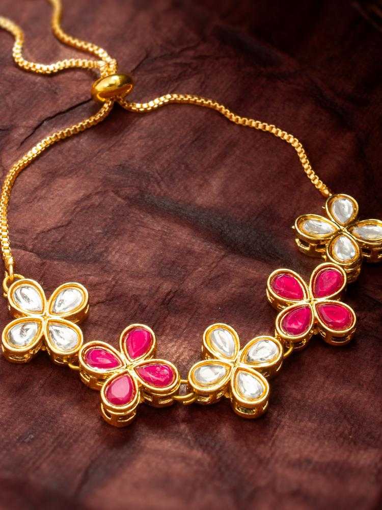 Ynf Brass KESH105 BG2608 Womens Jewellery Wholesale Kundan Bangles Antique Bracelet Fashion Bracelets Manufacturer - Jewellery Export