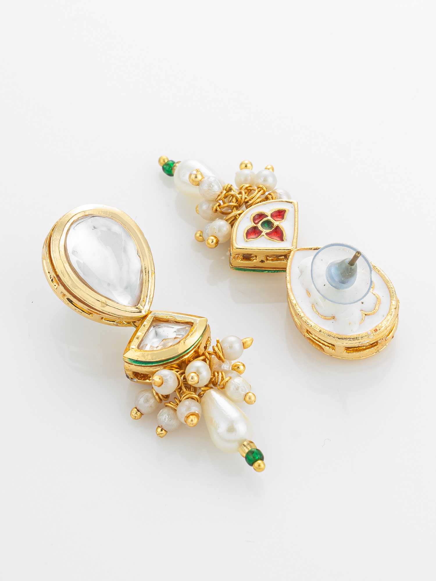 Ynf Brass KESH105 NK4835 Womens Jewellery Wholesale Kundan Necklace Set Necklaces Set Antique Necklaces Set Manufacturer - Jewellery Export