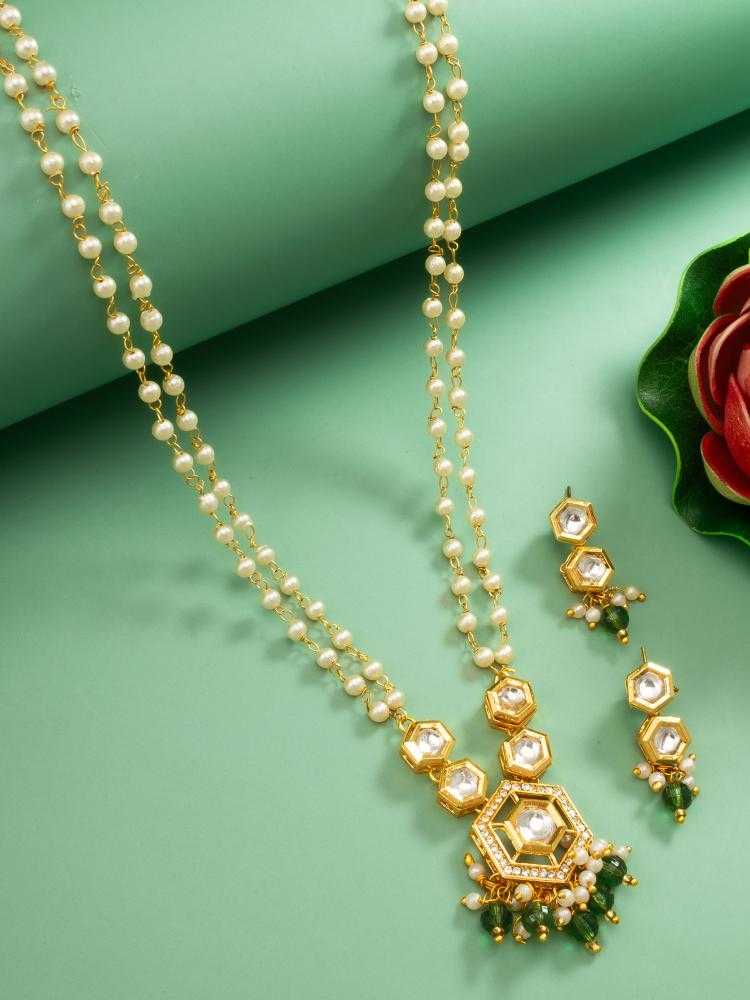 Ynf Brass KESH105 NK4850 Womens Jewellery Wholesale Kundan Necklace Set Necklaces Set Antique Necklaces Set Manufacturer - Jewellery Export