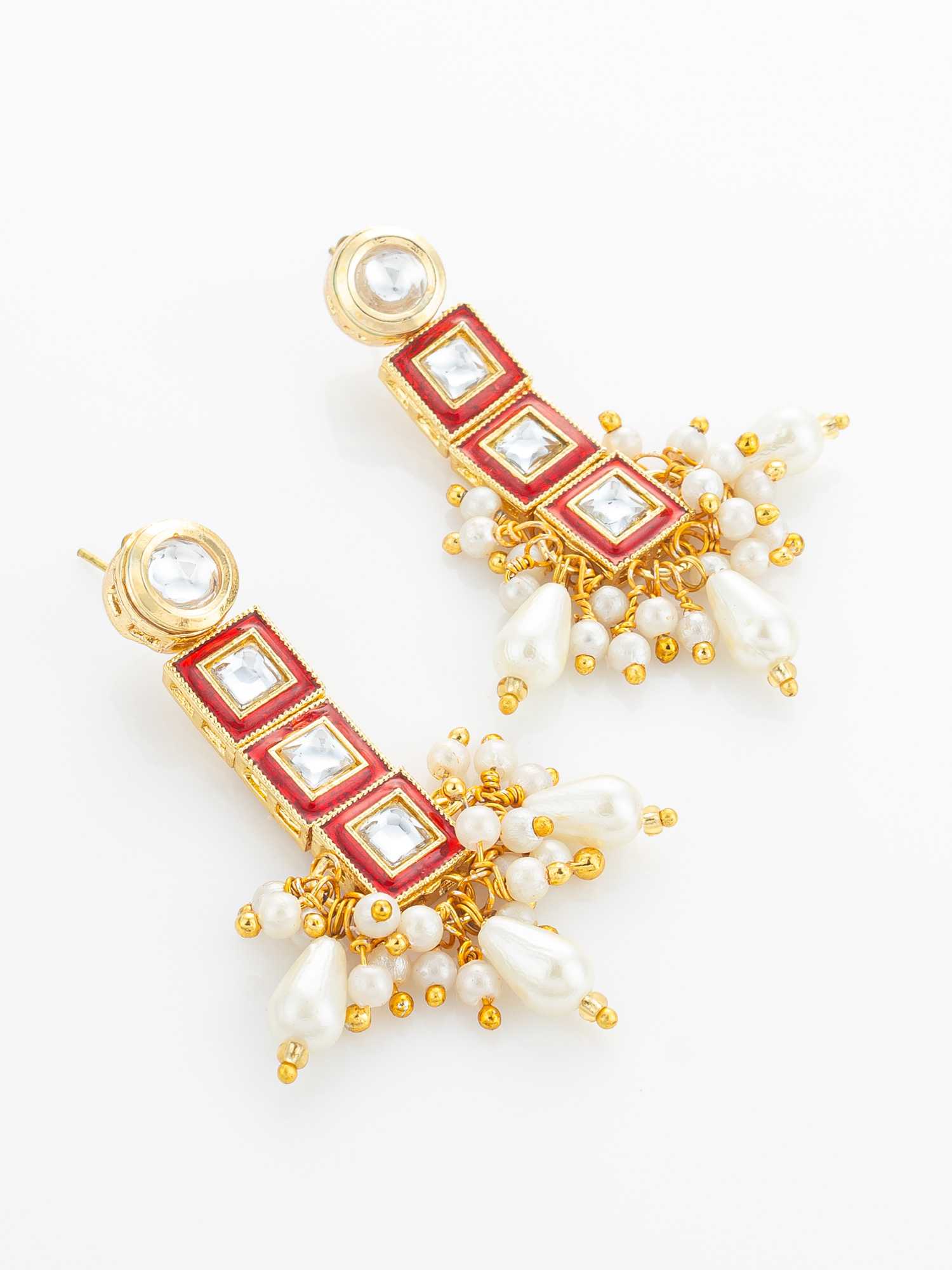 Ynf Brass KESH105 NK4852 Womens Jewellery Wholesale Kundan Necklace Set Necklaces Set Antique Necklaces Set Manufacturer - Jewellery Export