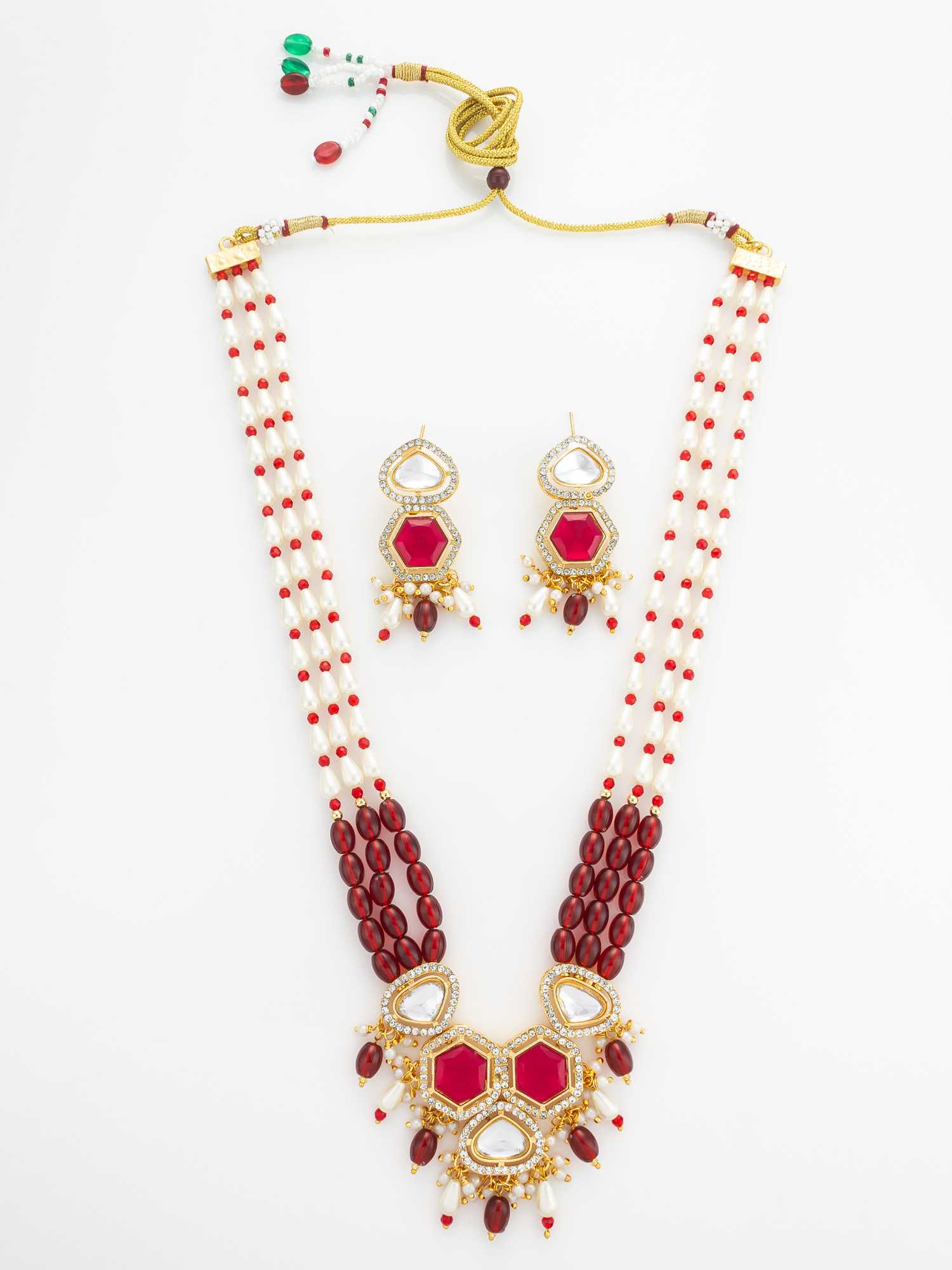 Ynf Brass KESH105 NK4864 Womens Jewellery Wholesale Kundan Necklace Set Necklaces Set Fashion Necklace Manufacturer - Jewellery Export