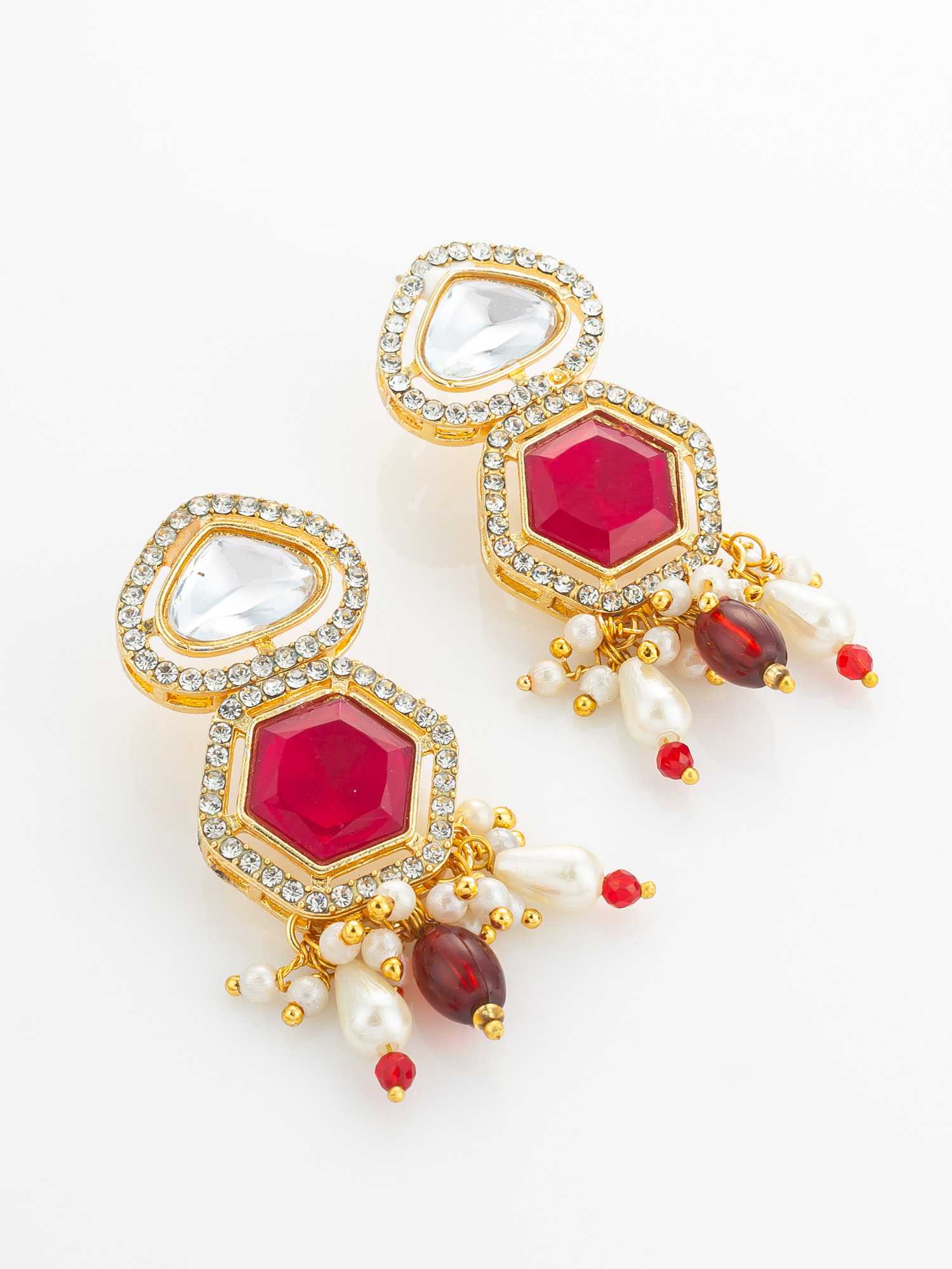 Ynf Brass KESH105 NK4864 Womens Jewellery Wholesale Kundan Necklace Set Necklaces Set Fashion Necklace Manufacturer - Jewellery Export