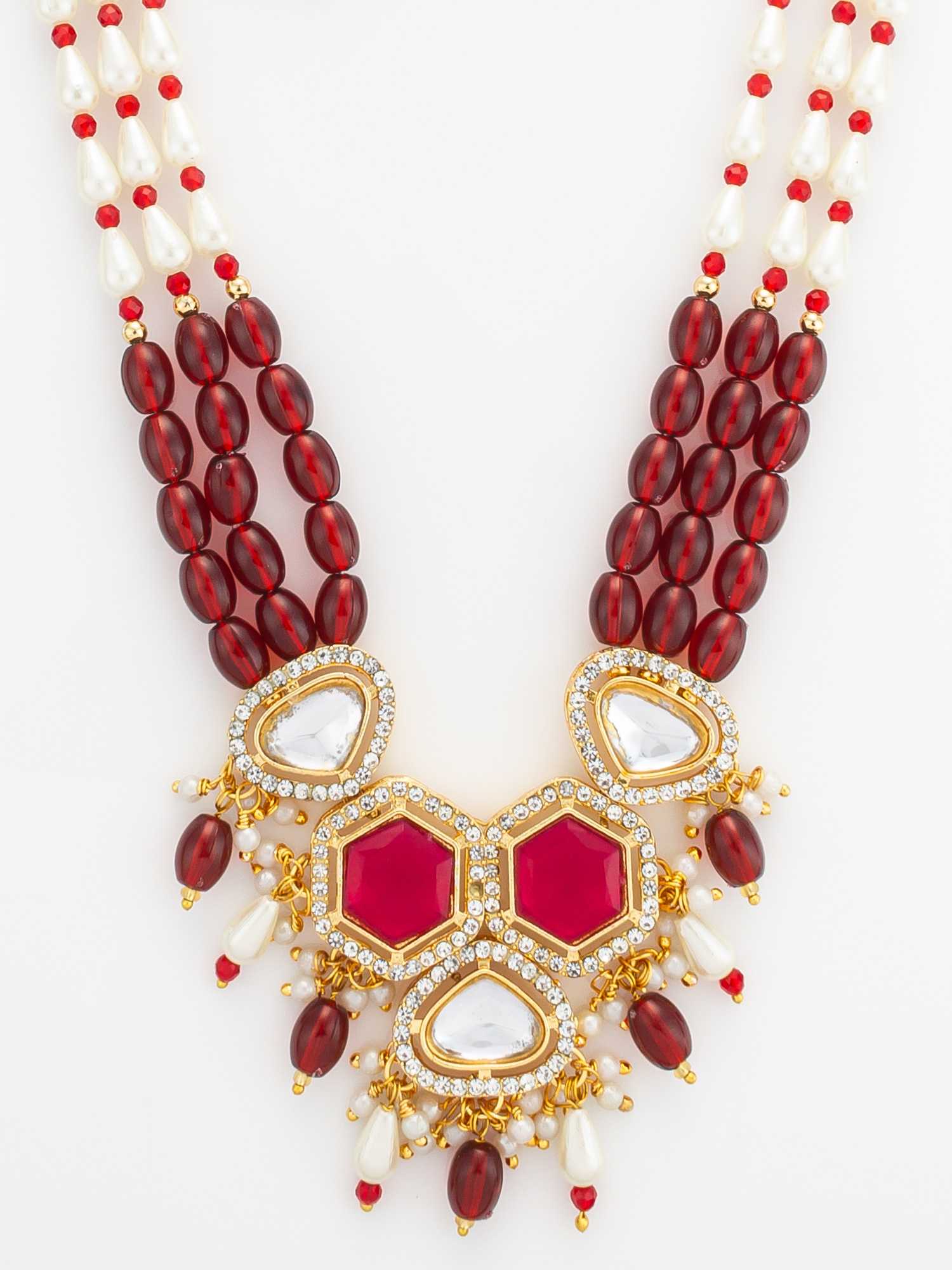 Ynf Brass KESH105 NK4864 Womens Jewellery Wholesale Kundan Necklace Set Necklaces Set Fashion Necklace Manufacturer - Jewellery Export