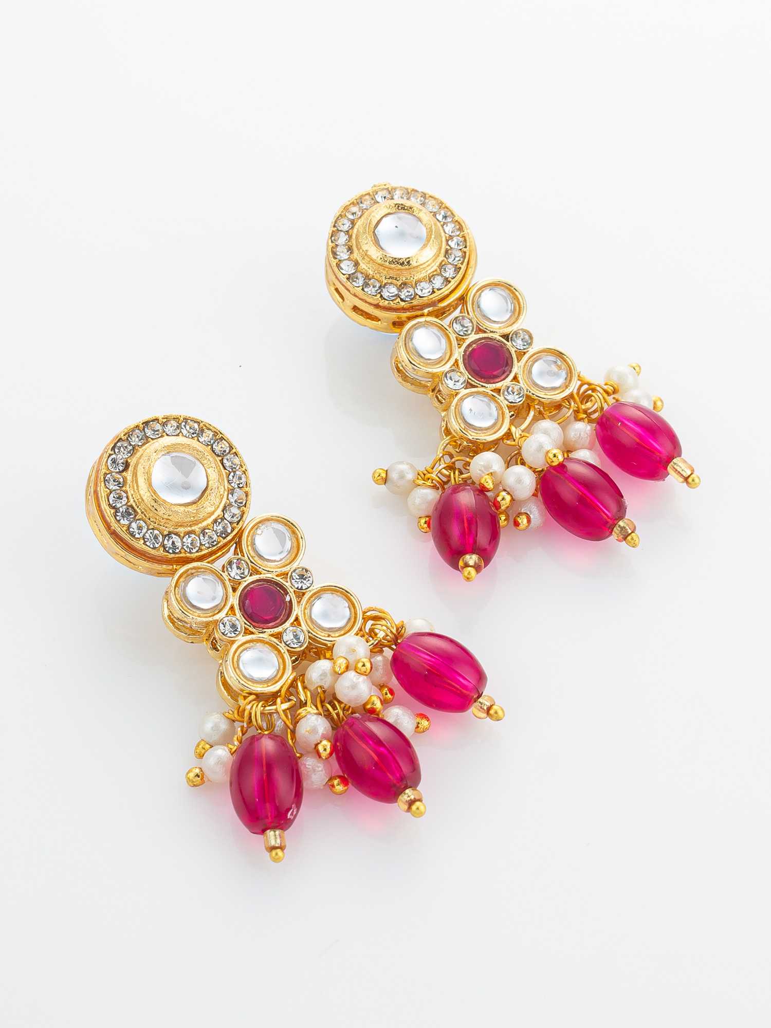 Ynf Brass KESH105 NK4865 Womens Jewellery Wholesale Kundan Necklace Set Necklaces Set Antique Necklaces Set Manufacturer - Jewellery Export