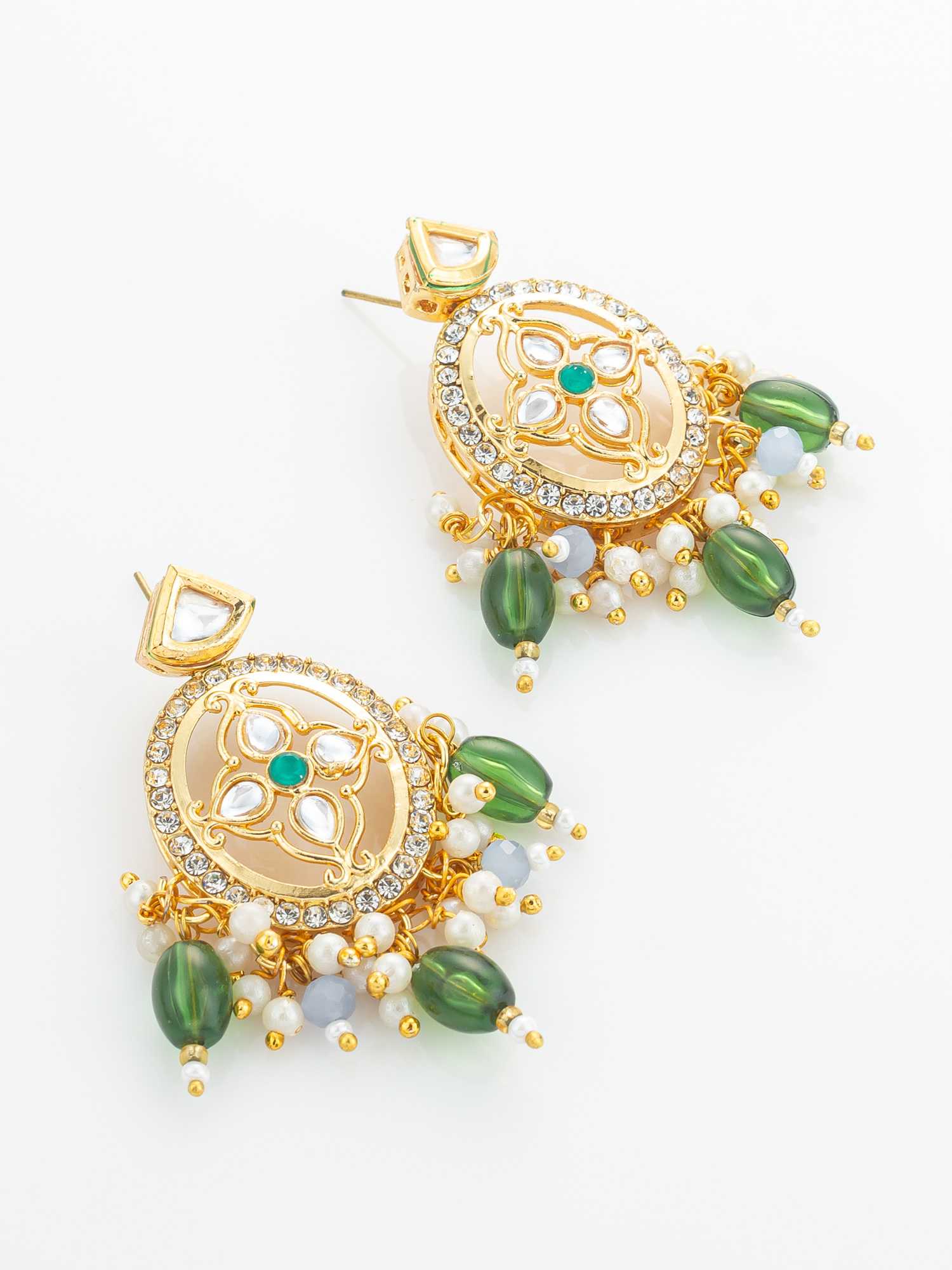 Ynf Brass KESH105 NK4872 Womens Jewellery Wholesale Kundan Necklace Set Necklaces Set Antique Necklaces Set Manufacturer - Jewellery Export