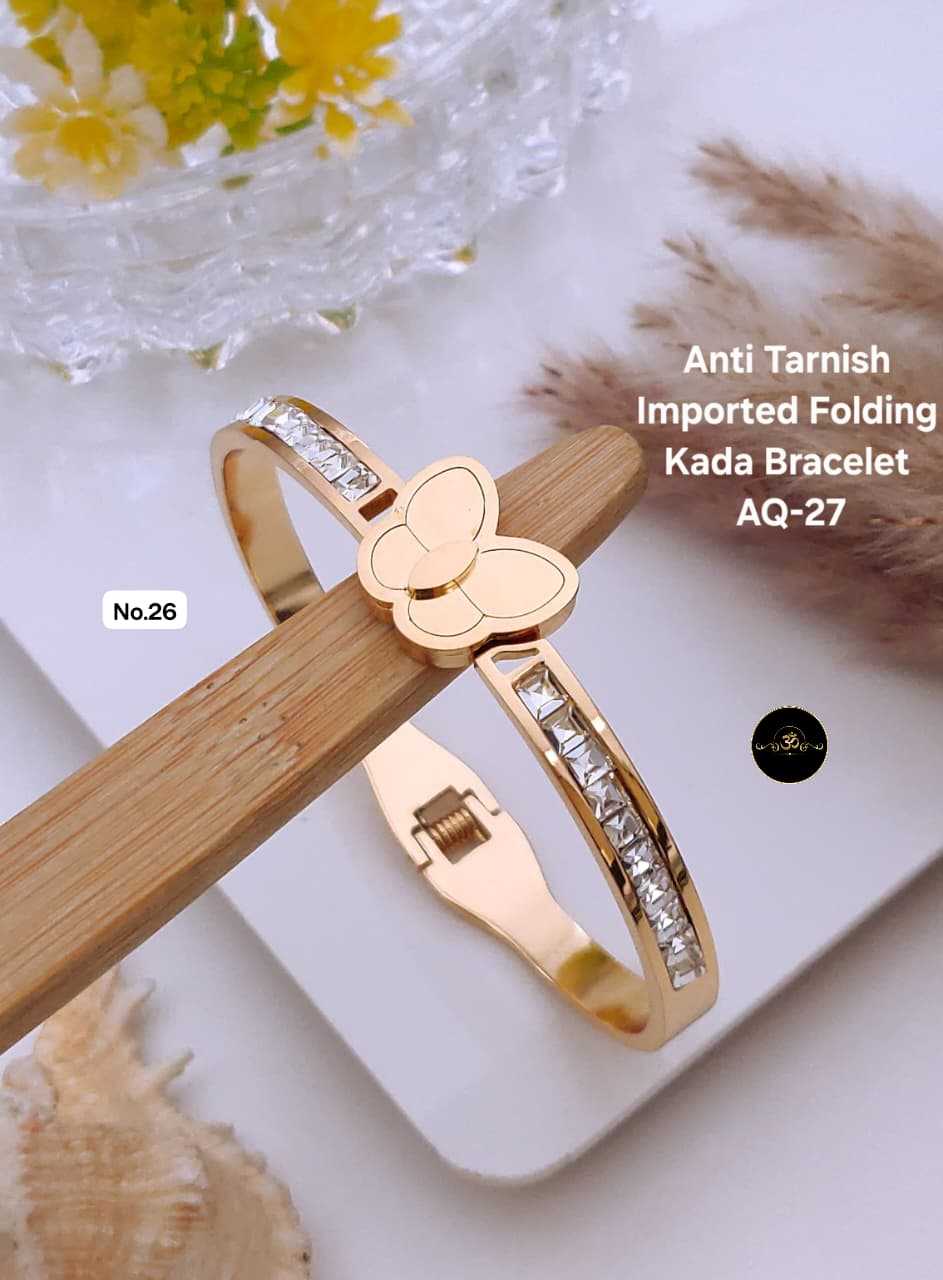 Ynf Brass KESH127 026 Womens Jewellery Wholesale AD Diamond Bracelet Manufacturer - Jewellery Export