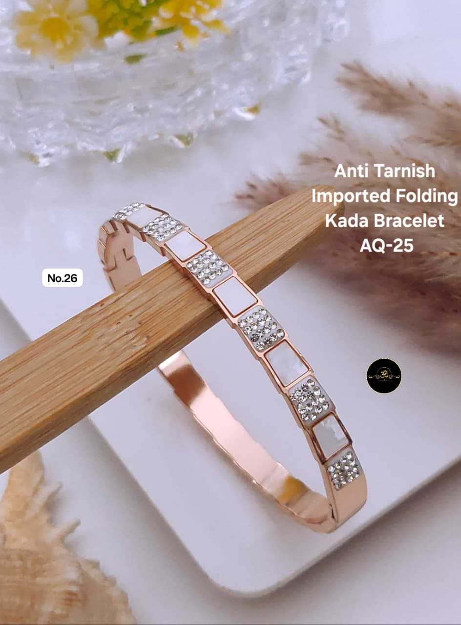 Ynf Brass KESH127 026 Womens Jewellery Wholesale AD Diamond Bracelet Manufacturer - Jewellery Export