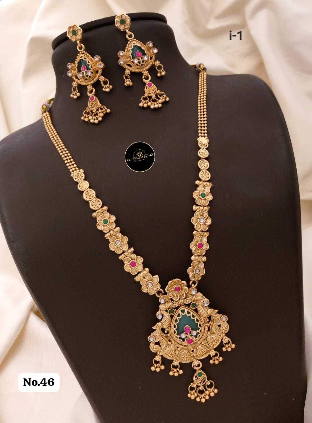Ynf Brass KESH127 031 Womens Jewellery Wholesale Long Sets Fancy Mala Necklaces Manufacturer - Jewellery Export