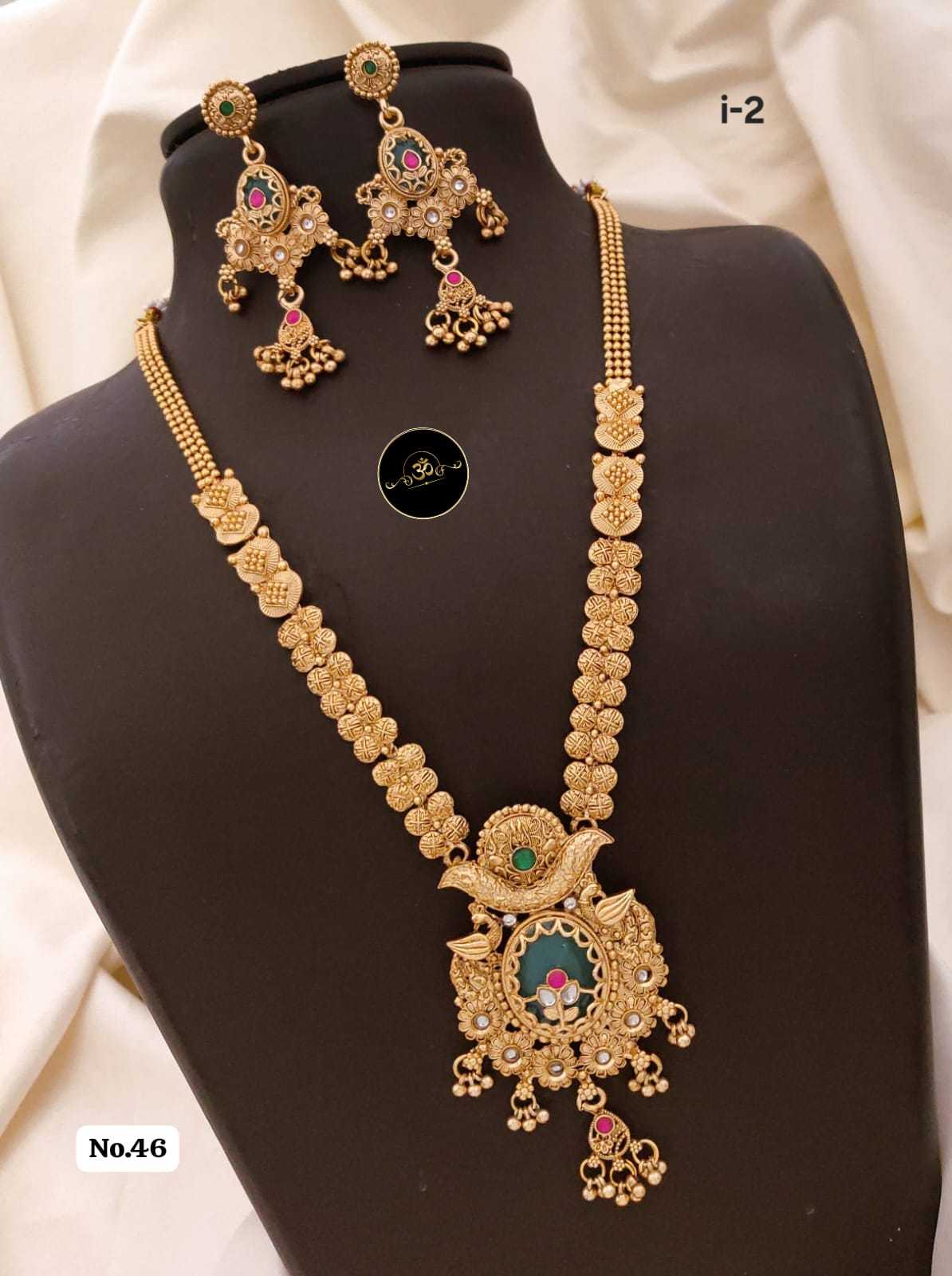 Ynf Brass KESH127 031 Womens Jewellery Wholesale Long Sets Fancy Mala Necklaces Manufacturer - Jewellery Export
