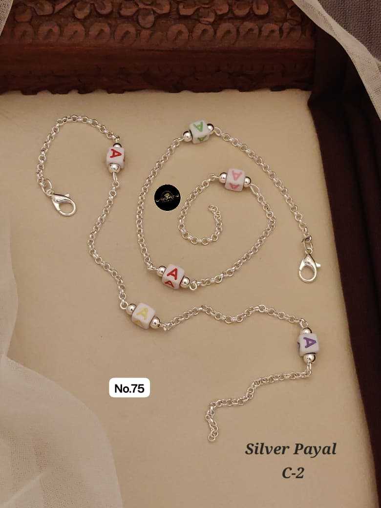 Ynf Brass KESH127 035 Womens Jewellery Wholesale Silver Payal Manufacturer - Jewellery Export