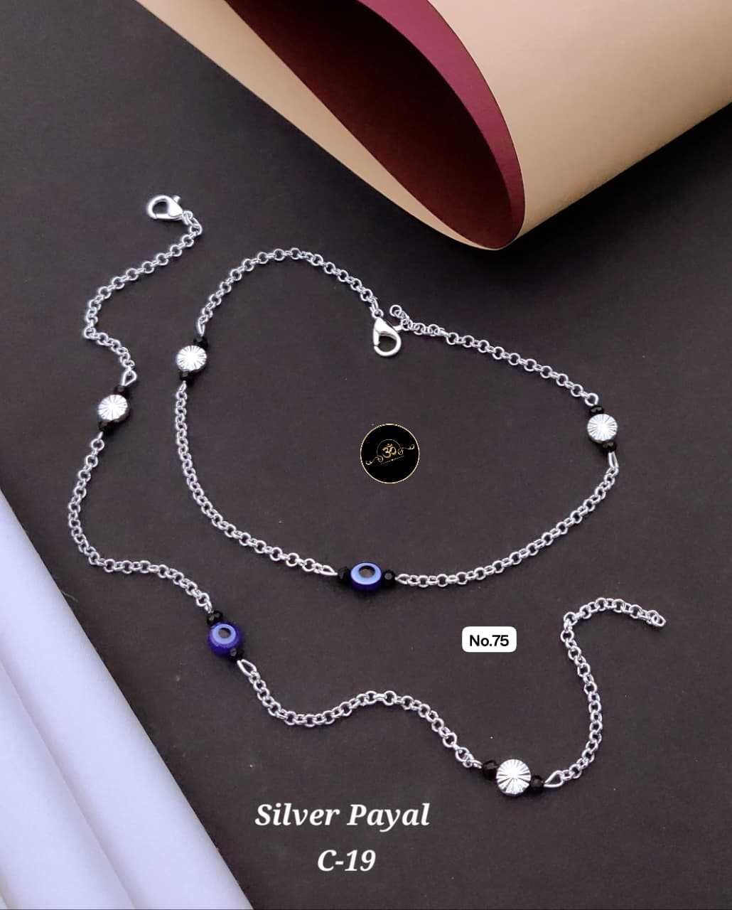 Ynf Brass KESH127 035 Womens Jewellery Wholesale Silver Payal Manufacturer - Jewellery Export