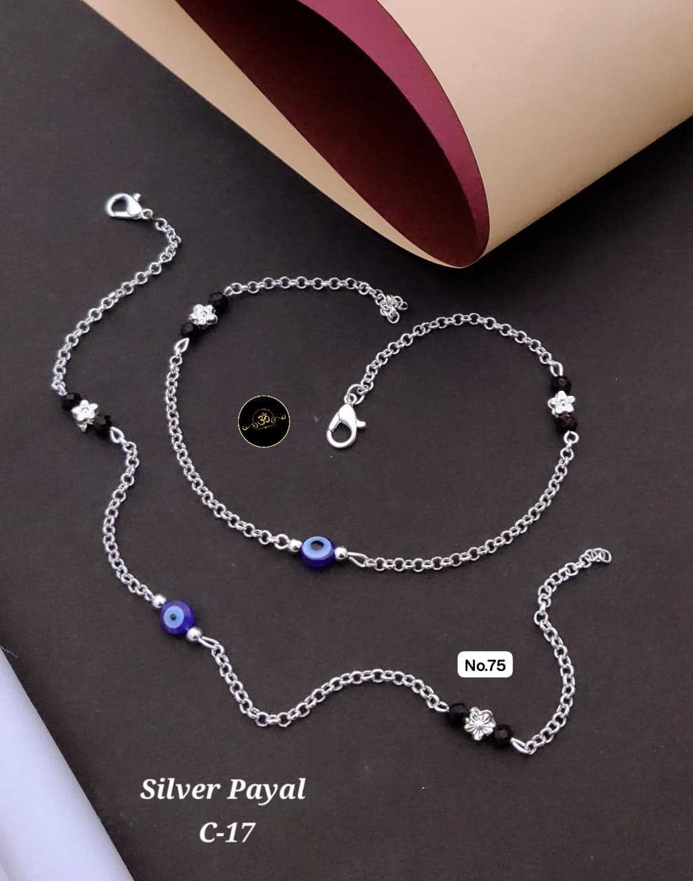 Ynf Brass KESH127 035 Womens Jewellery Wholesale Silver Payal Manufacturer - Jewellery Export